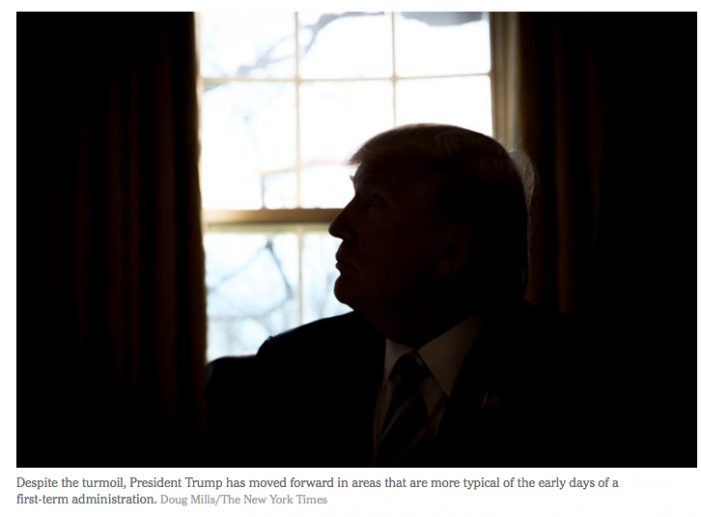 NYT: ‘Unbelievable Turmoil’: Trump’s First Month Leaves Washington Reeling