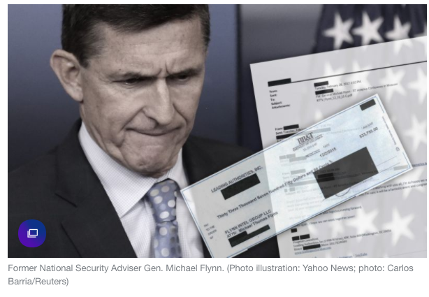 Yahoo News: Moscow paid $45,000 for Flynn’s 2015 talk, documents show