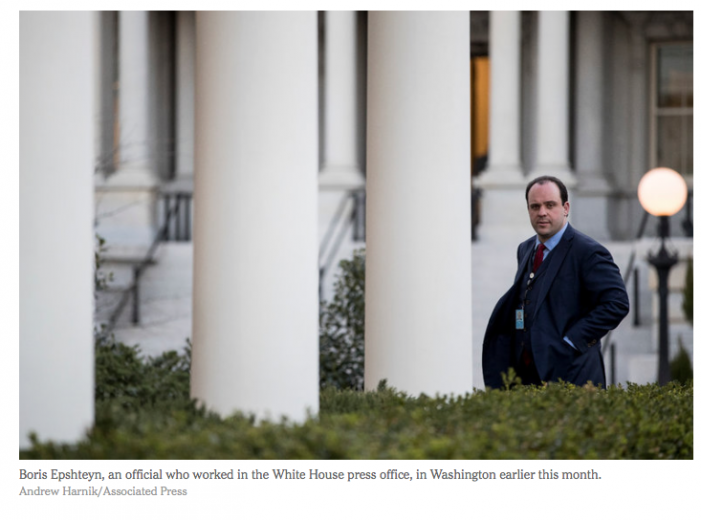 NYT: Boris Epshteyn, Trump TV Surrogate, Is Leaving White House Job