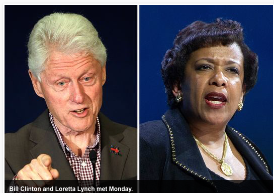 USA Today: Loretta Lynch, Bill Clinton meeting raises eyebrows